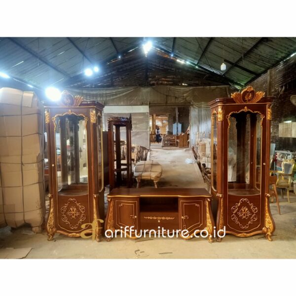 Set Bufet TV Minimalis Jati Mewah - Gambar 2