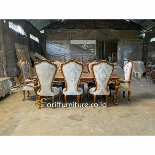 Set Meja Kursi Makan Jati Mebel Jepara - Gambar 2