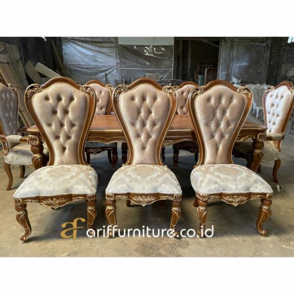 Set Meja Kursi Makan Jati Mebel Jepara - Gambar 5