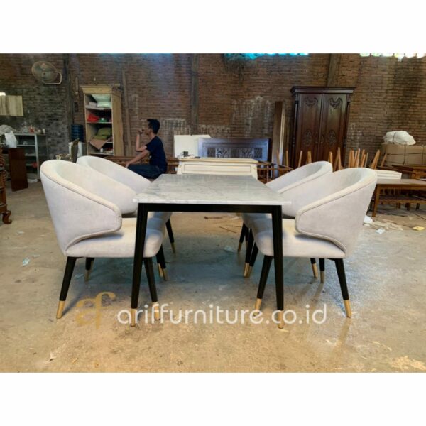 Set Meja Makan Mewah Klasik Gaya Eropa - Gambar 2