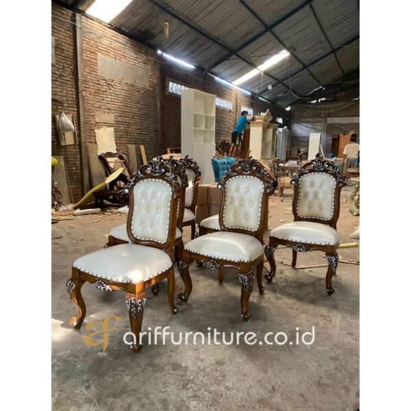 Set Meja Makan Jati Ukir Ganesha Jepara - Gambar 8