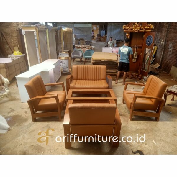 Set Sofa Tamu Model Minimalis Retro - Gambar 6