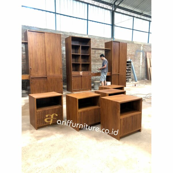 Side Table Nakas Jati Minimalis Kayu Jati - Gambar 4