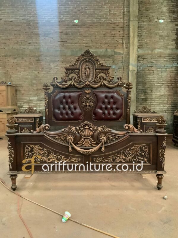 Tempat Tidur Mewah Terbaru Custom Ukiran Jepara - Gambar 2