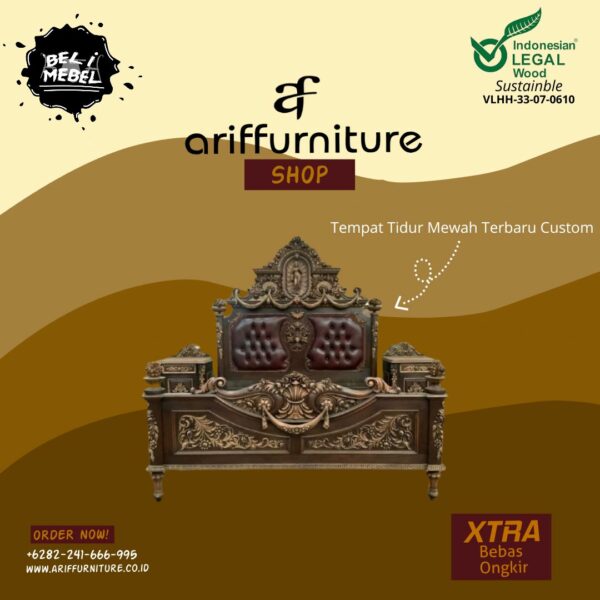 Tempat Tidur Mewah Terbaru Custom Ukiran Jepara