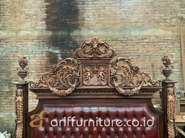 Tempat Tidur Mewah Terbaru Ukiran Jepara Klasik - Gambar 3