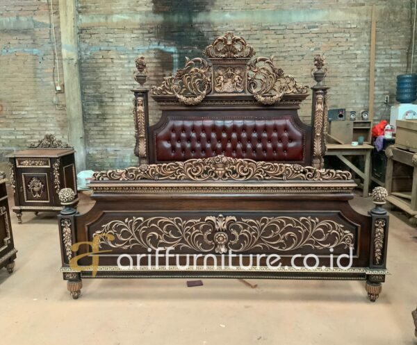 Tempat Tidur Mewah Terbaru Ukiran Jepara Klasik - Gambar 2
