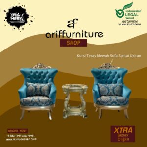 Kursi Teras Mewah Sofa Santai Ukiran