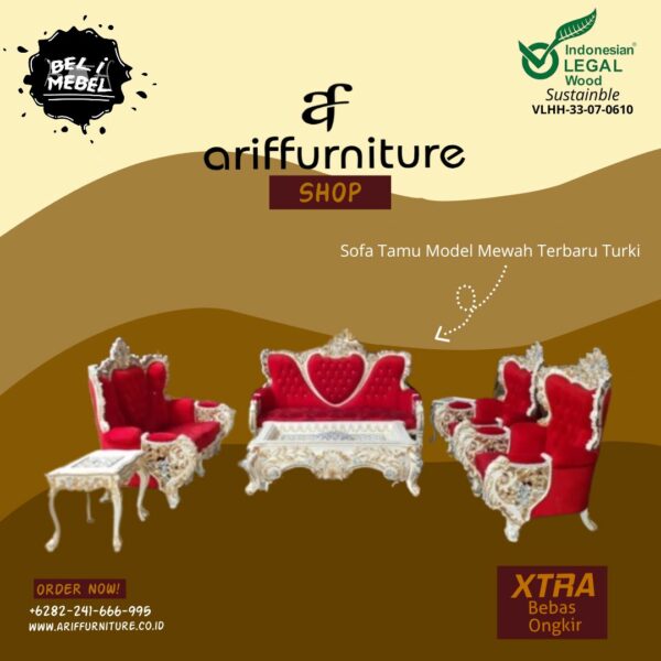 Sofa Ruang Tamu Model Mewah Terbaru Turki