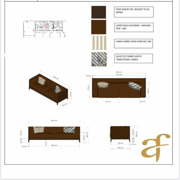Sofa Tamu Minimalis Chesterfield Luxury Leather - Gambar 6