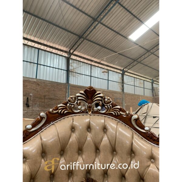 Kursi Sofa Tamu Sudut Mewah Klasik Vintage - Gambar 6