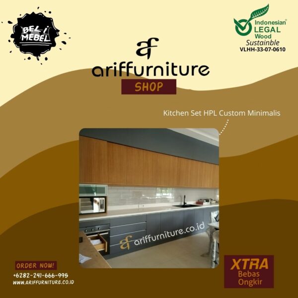 Kitchen Set HPL Custom Minimalis Modern