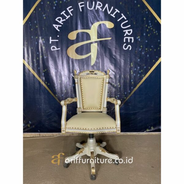 Kursi Kantor Minimalis Klasik Kayu Jati - Gambar 2