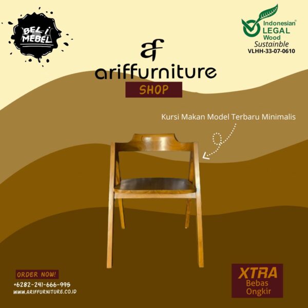 Kursi Makan Model Terbaru Minimalis Kayu Jati