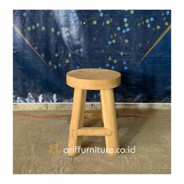 Kursi Outdoor Mini Kayu Jati Solid Villas Bali - Gambar 5