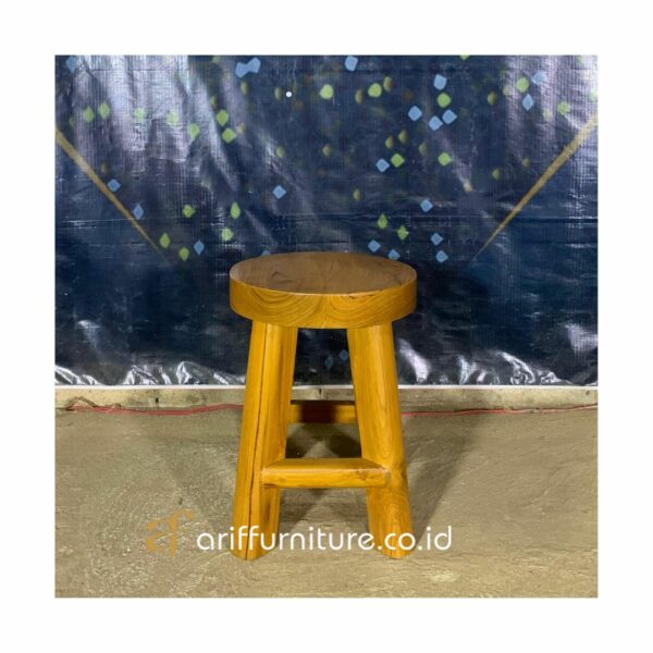 Kursi Outdoor Mini Kayu Jati Solid Villas Bali - Gambar 2