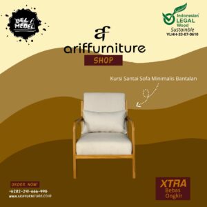 Kursi Santai Sofa Single Minimalis Bantalan
