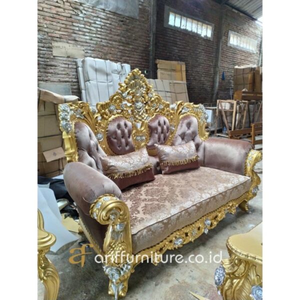Kursi Sofa Mewah Modern Ruang Tamu Klasik - Gambar 2