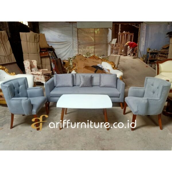 Kursi Sofa Tamu Minimalis Retro Model Eropa - Gambar 2