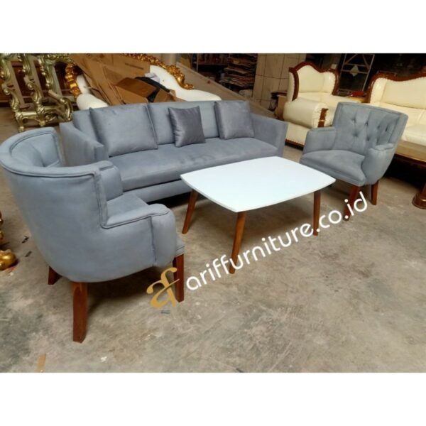 Kursi Sofa Tamu Minimalis Retro Model Eropa - Gambar 3