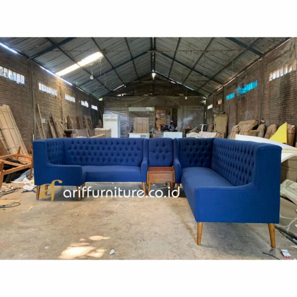 Kursi Sofa Tamu Sudut Minimalis Leter L Custom - Gambar 2