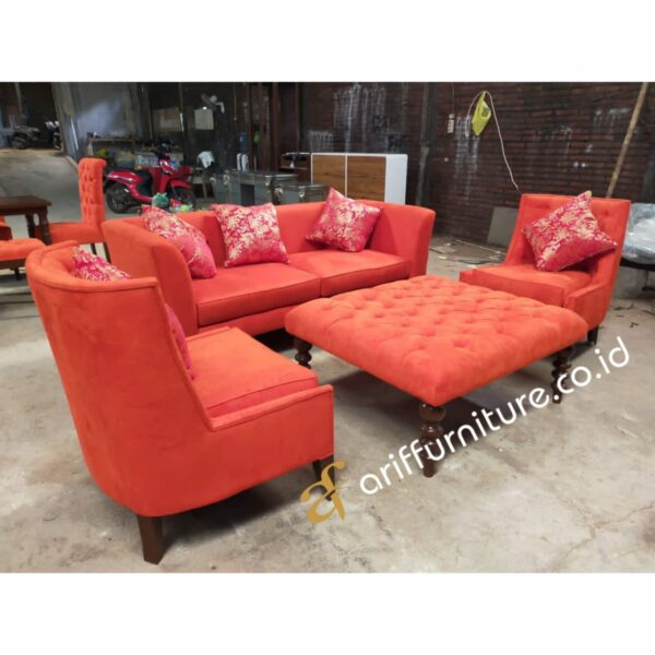 Kursi Tamu Jati Model Terbaru Sofa Modern - Gambar 4