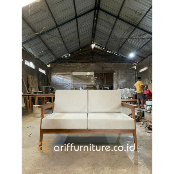 Kursi Tamu Kayu Minimalis Bantalan Sofa - Gambar 2