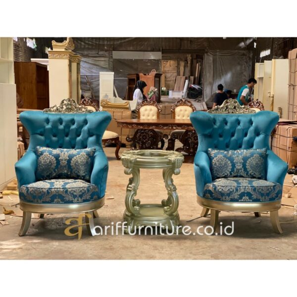 Kursi Teras Mewah Sofa Santai Ukiran - Gambar 2