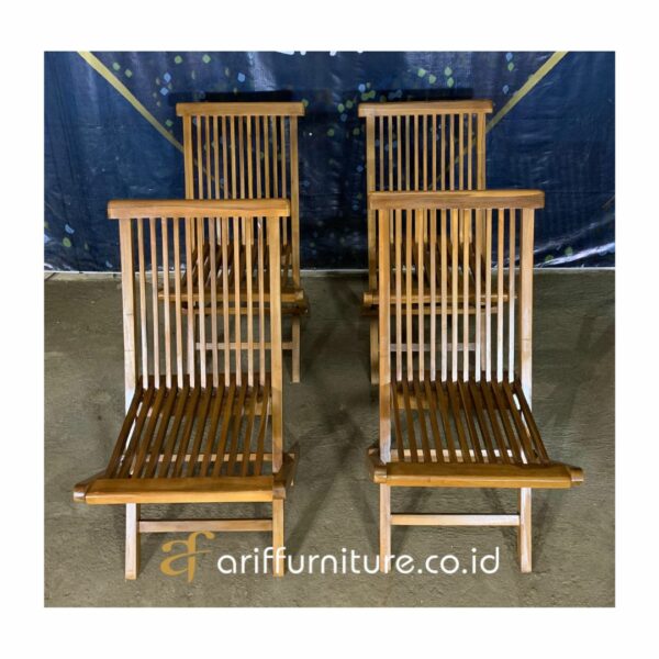 Kursi Lipat Santai Kayu Model Minimalis - Gambar 4