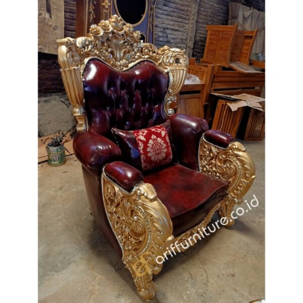 Kursi Sofa Mewah Gold Terbaru Mewah Elegant - Gambar 5