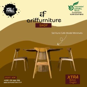 Set Kursi Cafe Model Minimalis Modern
