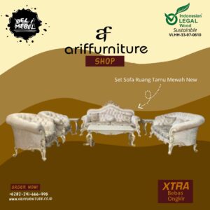 Set Sofa Ruang Tamu Mewah New Ukiran Jepara