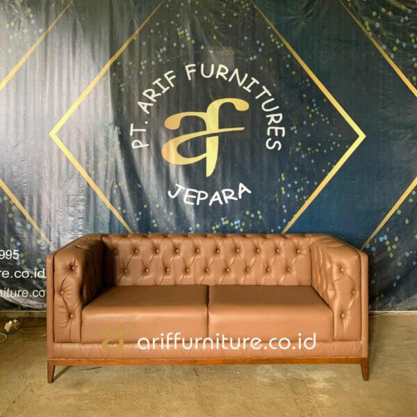 Sofa Tamu Minimalis Luxury Design New Chesterfield - Gambar 2