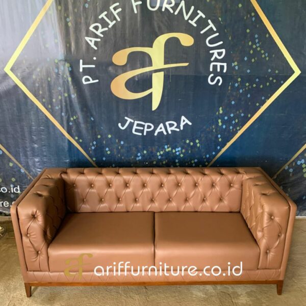 Sofa Tamu Minimalis Luxury Design New Chesterfield - Gambar 3