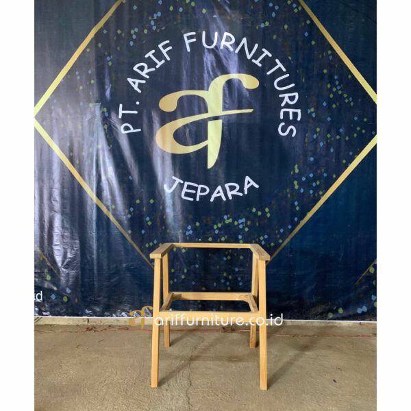 Kursi Sofa Santai Minimalis Kayu Jati Seat - Gambar 4