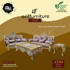 Kursi Sofa Mewah Modern Ruang Tamu Klasik
