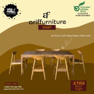 Set Kursi Cafe Meja Makan Minimalis