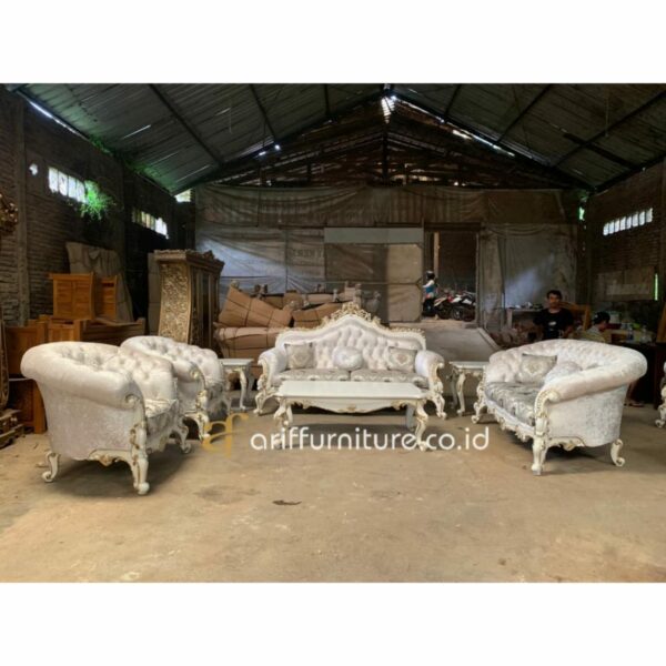 Set Sofa Ruang Tamu Mewah New Ukiran Jepara - Gambar 2