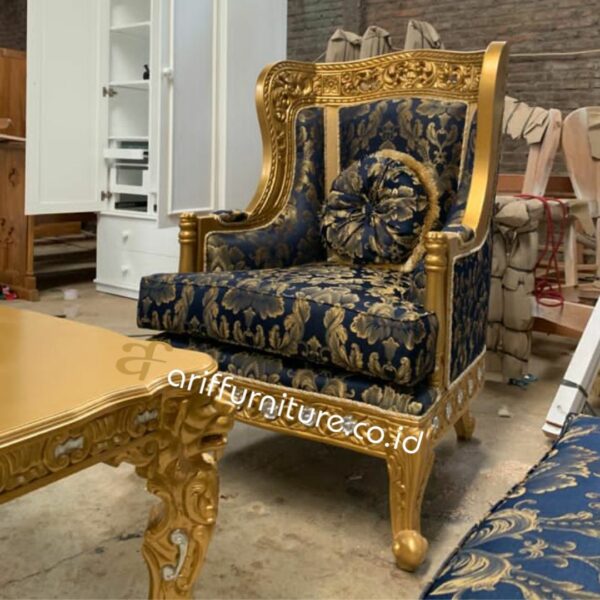 Sofa Tamu Mewah Klasik Gold Elegant Style - Gambar 6