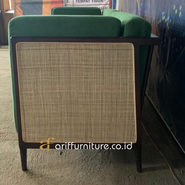 Sofa Retro Modern Hijau Ruang Tamu Minimalis - Gambar 6
