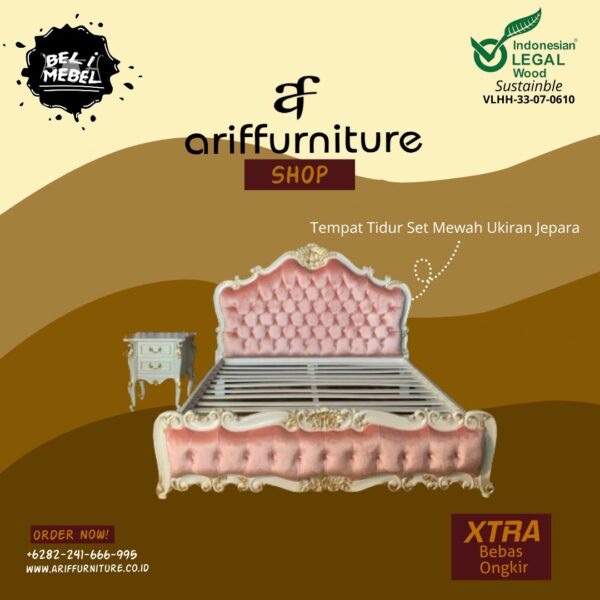 Tempat Tidur Set Kamar Mewah Ukiran Jepara