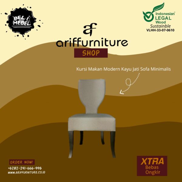 Kursi Makan Modern Kayu Jati Sofa Minimalis