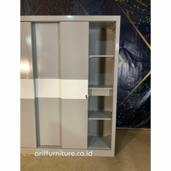Lemari Pakaian Minimalis Custom Dengan Meja Rias - Gambar 5