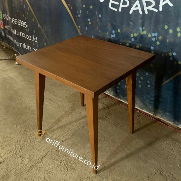 Meja Cafe Resto Persegi Terbaru Model Minimalis - Gambar 4