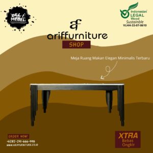 Meja Ruang Makan Elegan Minimalis Terbaru
