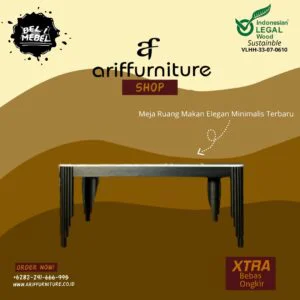Meja Ruang Makan Elegan Minimalis Terbaru