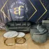 Set Sofa Modern Kayu Jati Kaki Stainless Steel - Gambar 4