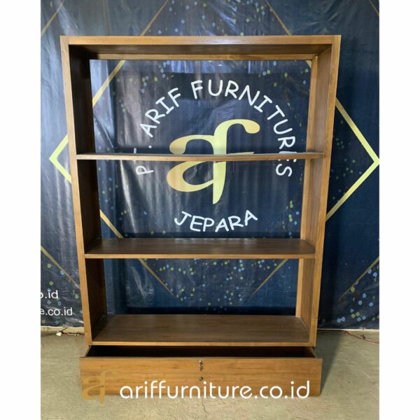 Lemari Cabinet Dapur Kayu Jati Model Minimalis - Gambar 3