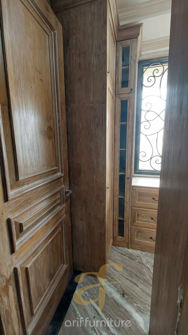 Lemari Pakaian Kayu Jati Antik Jepara Custom AF-03 - Gambar 21