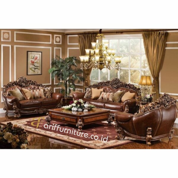 Sofa Tamu Mewah Terbaru Jepara World Carving AF-01 - Gambar 11